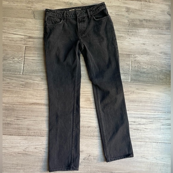GRLFRND Hailey Low Rise Jeans In Sunset Strip Wash Slim Bootcut Hem Slits SZ 28 - Picture 7 of 16